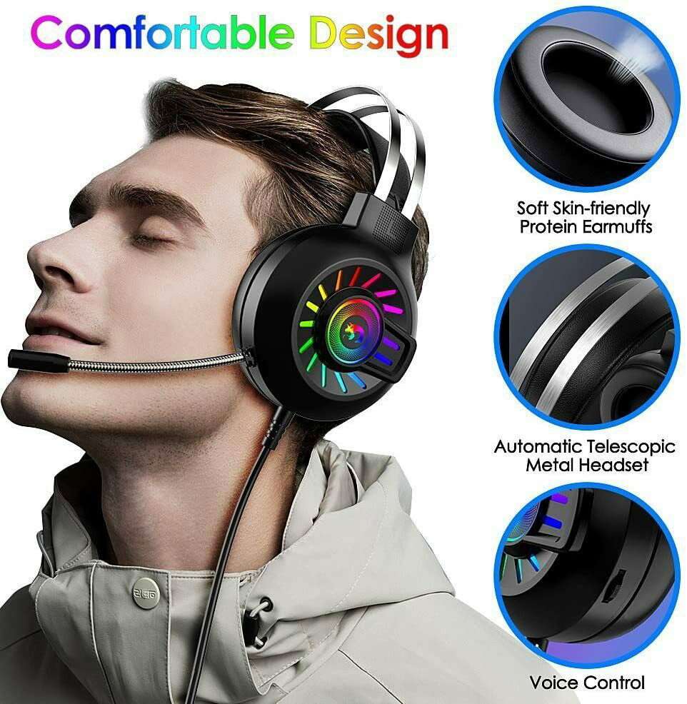 3.5mm Gaming Headset With Mic Headphone For PC Laptop Nintendo PS4 - GizUp