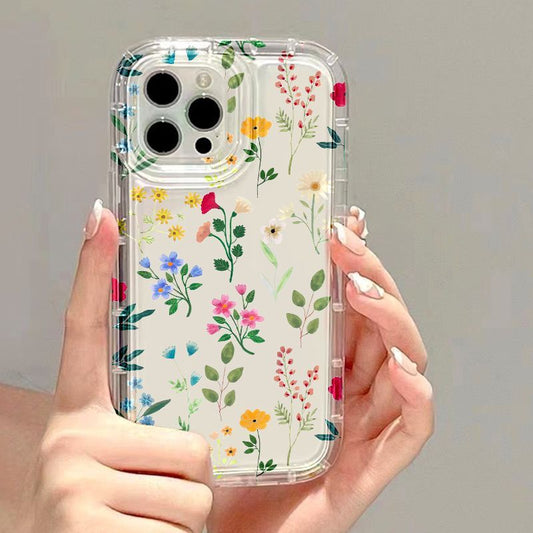 Floral Transparent All-inclusive Space Phone Case