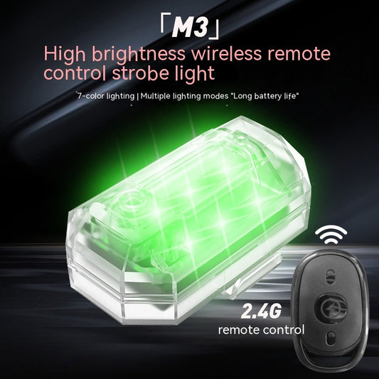 Strobe Light Remote Control Strobe Lamp Car Motorcycle Electric Vehicle Bicycle Modification